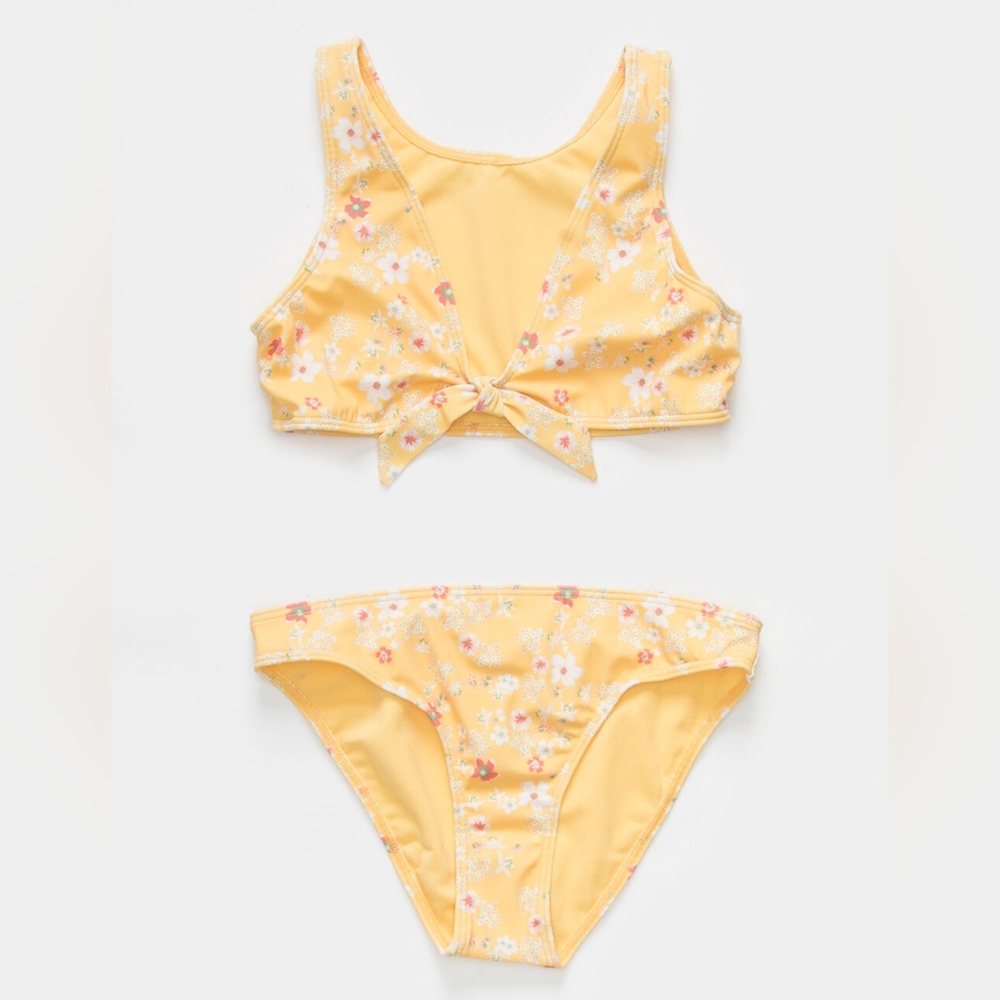 ROXY Colorful Party Reversible Crop Top Girls Bikini Set / New without tags